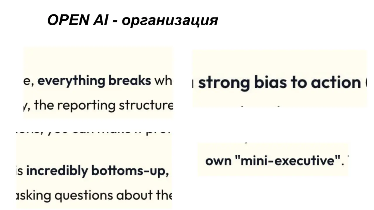 Слайд 24: OPEN AI - организация