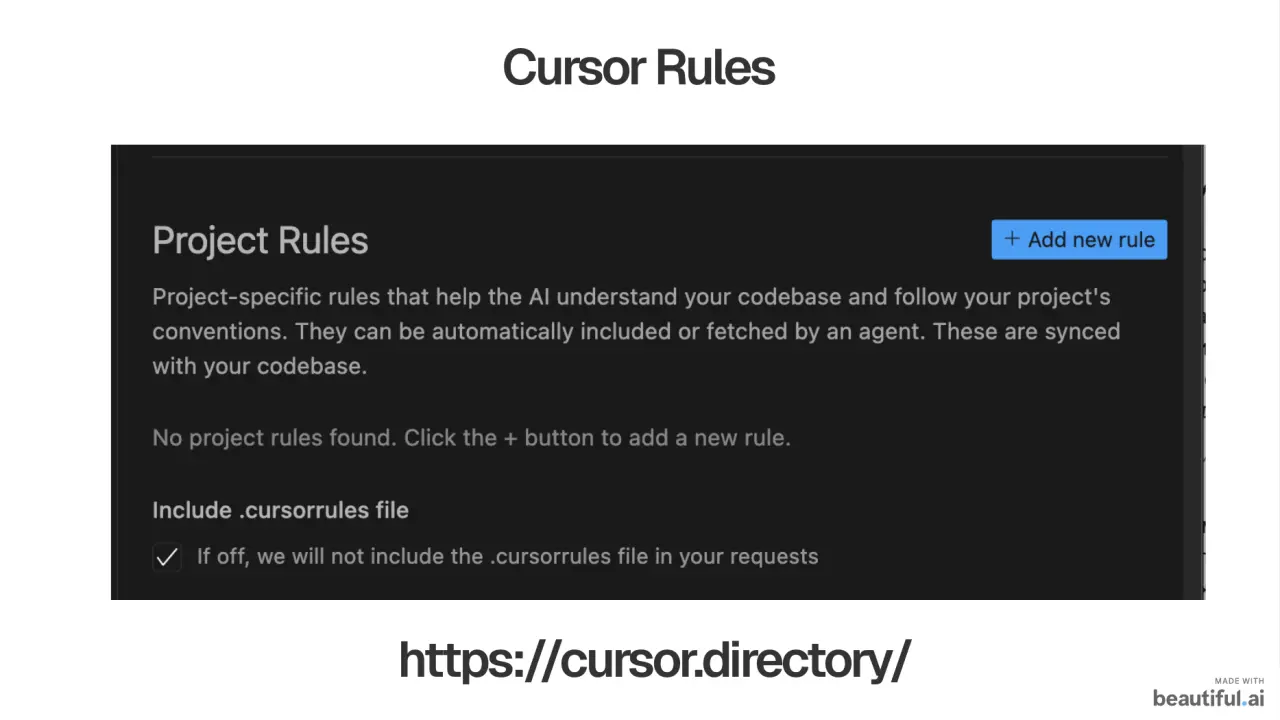 Слайд 5: CursorRules