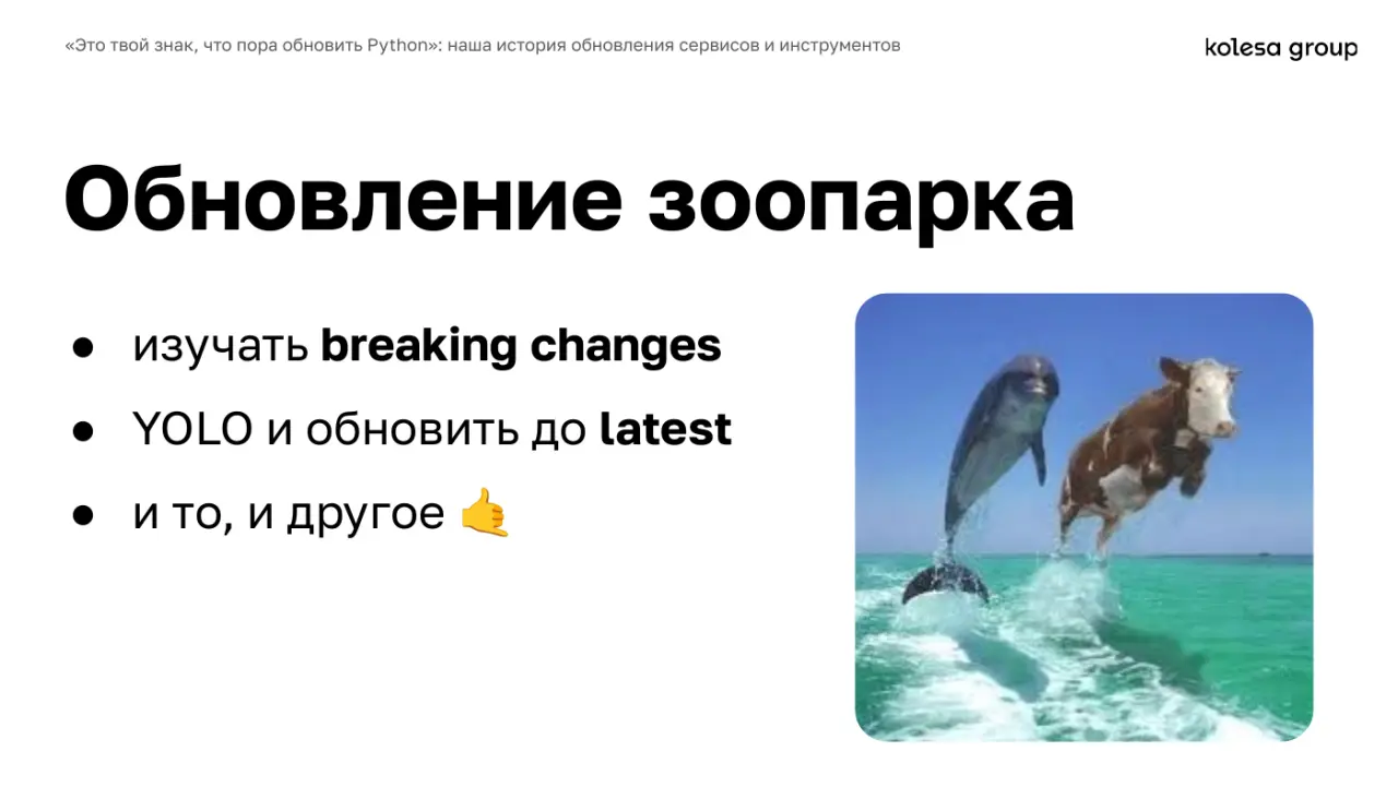 Слайд 20: Обновление зоопарка
